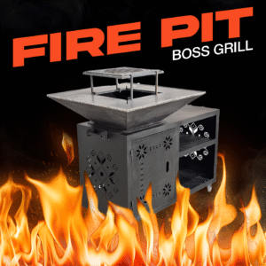 Win This Fire Pit Boss Grill Outdoor !